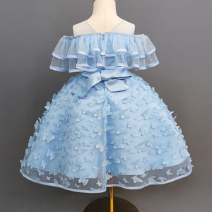 Enfant en bas âge bébé fille Tulle robe nouveau-né filles 1 an fête d'anniversaire moelleux robe fleur bébé manches bouffantes vêtements pour les mariages - Product Image 4