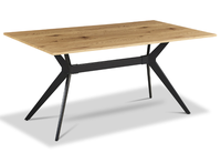 Table à manger nordique moderne de luxe 6 places avec dessus en MDF Mesas De Comedor rectangle en bois bon marché pour meubles de maison utilisation au restaurant