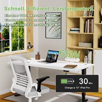 Pince standard de l'UE 65W sur le bureau 3 prises multiprise protecteur de surtension avec interrupteur de surcharge pince de bureau multiprise