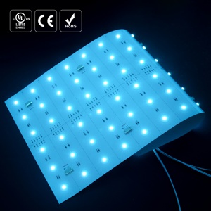 Raymates chuyên nghiệp RGBW 4-in-1 <span class=keywords><strong>LED</strong></span> linh hoạt tấm cuttable 500x250mm thay đổi màu sắc bảng điều khiển bán lẻ thanh khách sạn App kiểm soát IP20 - Product Image 2