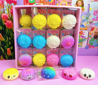 Jouets anti-stress, collection sur le thème de la nourriture, mini pendentif, jouet souple à récupération lente, jouet anti-stress, design de dessin animé mignon, jouet souple