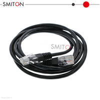 Cable de Conexión de Cobre de Fácil Montaje, 25 cm, 0.25 m, Cable Firewire RJ45 de Color Negro UTP, Varios Tipos, Incluyendo Cat5e Cat5 5m