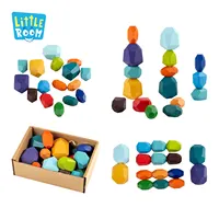शैक्षिक juguetes बच्चों उपहार इंद्रधनुष पत्थर सेट क्रिएटिव मोंटेसरी लकड़ी संतुलन इमारत ब्लॉकों स्टैकिंग खिलौने बच्चों के लिए