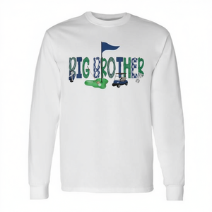 Big Brother Of The Birthday Boy Hole In One Golf T-shirt à manches longues assorti - Product Image 2