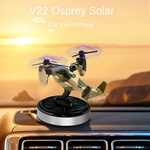 Tùy Chỉnh Năng Lượng Mặt Trời Powered Xoay Máy Bay Năng Lượng Mặt Trời Hương Liệu Xe Làm Mát Không Khí Xe Tinh Dầu Khuếch Tán - Product Image 2