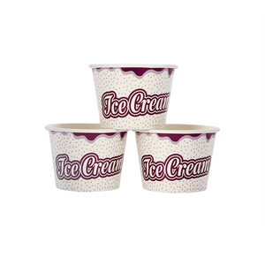 Min thứ tự 3.5oz Kem cốc giấy, bao bì carton Cốc Giấy dùng một lần cho kem, giấy <span class=keywords><strong>Ice</strong></span> <span class=keywords><strong>Cream</strong></span> cup phù hợp với nắp - Product Image 4