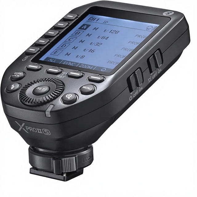 Godox XProII-S Wireless Flash Trigger for Cameras 2.4G TTL HSS 1/8000s for TCM Transform LCD Display Hotshoe Locking