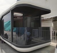 Capsule modulaire en acier écologique et high-tech personnalisée KT, espace pour la maison, salle de soleil portable, chambre à coucher, salle de bains, cour d'hôtel