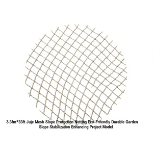 Jute <b>Mesh</b> Slope Protection <b>Netting</b> 3.3ft X 33ft Eco Friendly Garden Stabilization Net - Product Image 1