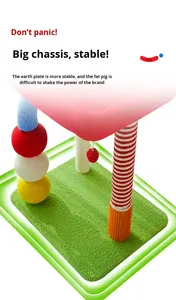 Albero per Gatti di Alta Qualità, Robusto e Peluche, Premium 24 Pollici, Albero per Gatti all'Ingrosso per Giocare, Esercitarsi e Riposare - Product Image 5