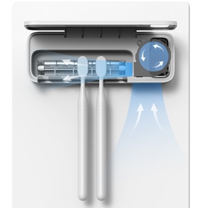 Portable UV Toothbrush Sanitizer Holder Heat Drying <b>Fan</b> Family Sterilizer <b>Case</b> with 99.9% Germ Removal Capacity - Product Image 2