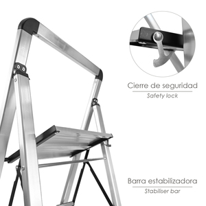 Scala Piatta in Alluminio a 3 Gradini - Product Image 3