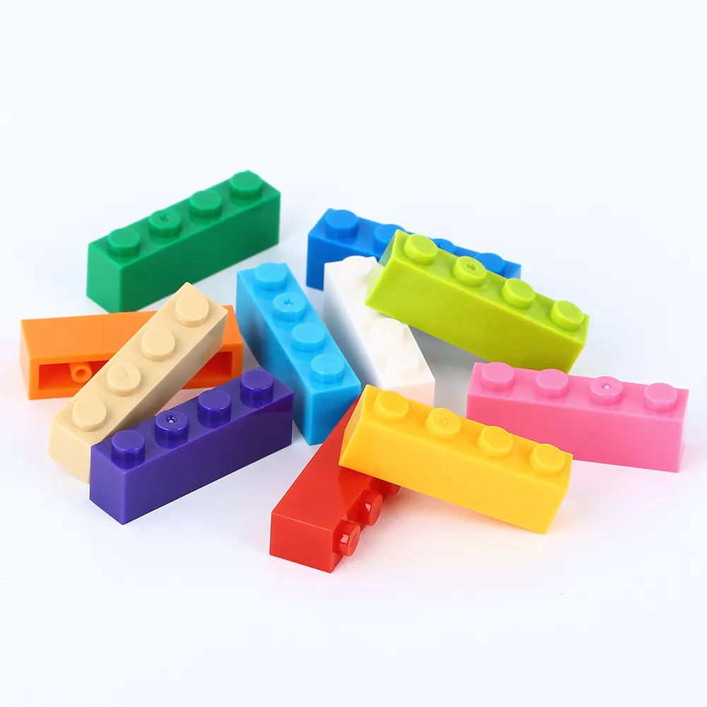 Изготовленные на заказ кирпичи 17 популярных цветов и смешанных форм, классические креативные строительные блоки, совместимые со всеми основными брендами игрушек