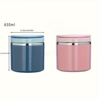 Boîte à lunch isotherme en acier inoxydable de 630 ml, gourde isotherme pour enfants, récipient à soupe, conteneur alimentaire pour enfants, fournitures pour la maison et l'école