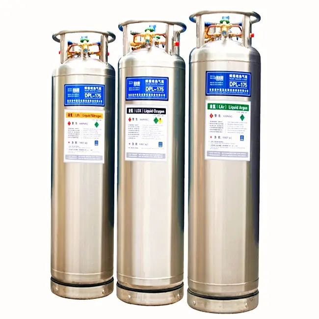 DPL210 Cryogenic Lỏng Oxy Gas Lưu Trữ Tank Thermos Dewar Container Cho Bán Buôn