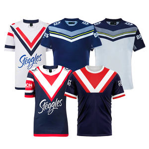 Set da Rugby Personalizzato 2024 con Stampa a Trasferimento Termico Traspirante della Squadra Australiana Penrith Panthers per Allenamento Maschile - Product Image 1