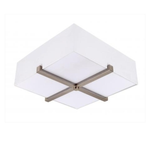 12 Inch Square Acrylic Lampshade Ceiling Lamp With E26/E27 <b>Socket</b> Hardwire <b>Light</b> for Bedroom, Kitchen, Hallway, Laundry Room - Product Image 2