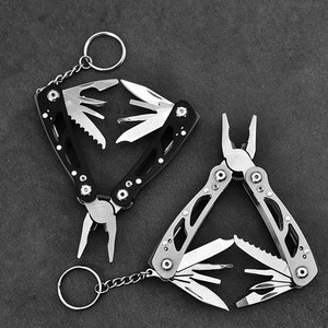Pequeños alicates multiherramienta Mini alicates portátiles de bolsillo con cuchillo EDC Gadgets para exteriores - Product Image 2