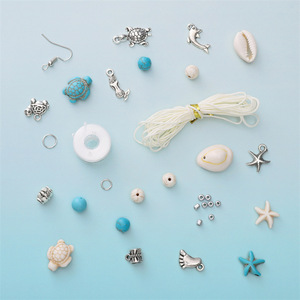 <span class=keywords><strong>Kit</strong></span> de bricolage 24 grilles Ocean Series avec perles en argile et tranches-Accessoires pour colliers et bracelets de perles faits à la main, coffret - Product Image 5