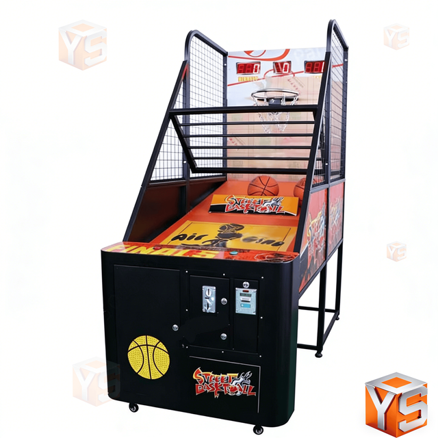 ZDYS Factory Direct Coin Operated Metal Arcade Basketball Machine with 1 Year Warranty English Support High Profits