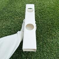 Système de culture hydroponique NFT MGS, canal en PVC blanc et bicolore 73*62mm pour la croissance des plantes à feuilles vertes