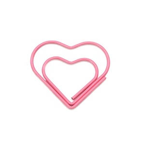Bán Buôn Đầy Màu Sắc Hình Trái Tim Vật Nuôi Tráng Sắt Dây Kẹp Giấy 30Mm Chất Lượng Cao OEM/ODM Dịch Vụ Cho Nhà Trường Văn Phòng - Product Image 5