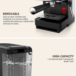 <span class=keywords><strong>Machine</strong></span> à café expresso électrique semi-automatique traditionnelle à main, pompe 20 bars, capacité 1,2 L, utilisation en <span class=keywords><strong>voiture</strong></span>, compatible UE/US, parfaite - Product Image 5