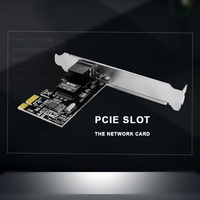 Carte contrôleur réseau Bajeal 8 broches PCI-E Express 2,5 Gbit/s RJ45 Adaptateur LAN Noir Stock Usagé PC de Bureau Windows/Linux 12 Mois