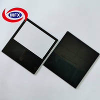 Écran de protection en verre trempé noir semi-transparent avec découpe personnalisée pour écran tactile avant