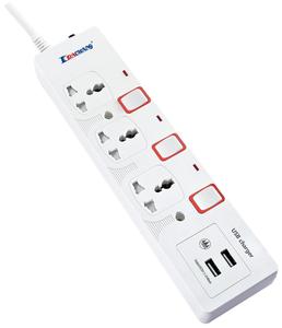 Enchufe de extensión universal con 6 salidas de CA e interruptor individual con cargador USB tipo C <span class=keywords><strong>IEC</strong></span> extremo hembra BS extremo macho - Product Image 5