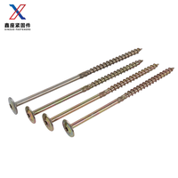 Vis de corde de paille galvanisée en acier au carbone directe d'usine tête Torx de plaquette moletée avec clous en aggloméré système de mesure métrique