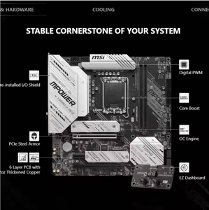 เมนบอร์ด MSI <span class=keywords><strong>Z790M</strong></span> POWER รองรับซีพียู (Intel Z790/LGA1700) - Product Image 2