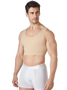 FTM Binders Hide Gynecomastia Moob Compression Tank Top Chest Binder Transgender <strong>Mens</strong> <strong>Bra</strong> Knitted Quick Dry - Product Image 6