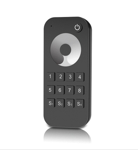 SKYDANCE 1/<span class=keywords><strong>4</strong></span>/8 Zonas <span class=keywords><strong>4</strong></span> Escenas Atenuación Control remoto Rueda táctil RF Control remoto inalámbrico Aplicar al controlador <span class=keywords><strong>LED</strong></span> de color de señal - Product Image 1