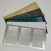 Grille de ventilation en aluminium 16*8'' avec revêtement en poudre et moustiquaire pour système CVC
