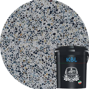 Pintura de Piedra Lavable a Base de Resina Acrílica y Agua, Revestimiento Líquido para Paredes y Pisos, Aplicación con Brocha - Product Image 3