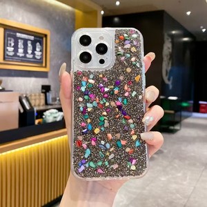 3 in 1 Bling Diamond Glitter custodia per telefono cellulare rigida Cover posteriore Pc Tpu per <span class=keywords><strong>Iphone</strong></span> 17 Pro Max 16 15 14 12 per le donne - Product Image 1