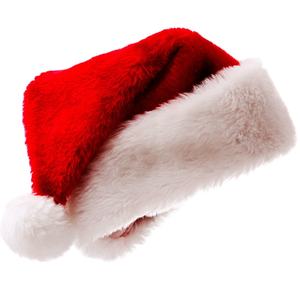 Chapeau de Père Noël de Noël - Matériel en velours ultra doux, chapeau festif confortable pour adultes et enfants, décoration de fête de Noël - Product Image 6