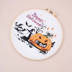 Kit de Matériel de Broderie DIY Série Citrouille Noël et Halloween – Artisanat Anglais Transfrontalier pour Point de Croix et Travail d'Aiguille - Product Image 1