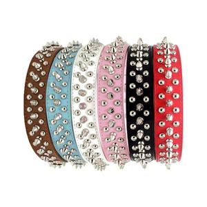 <span class=keywords><strong>Collar</strong></span> para Mascotas de Lujo Premium con Pedrería, Ajustable, de PU, Anti-Mordidas, Estilo Punk, Cierre de Hebilla, Duradero, para Gatos Pequeños - Product Image 5