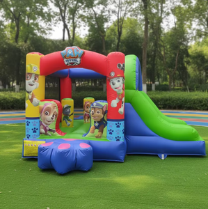 <span class=keywords><strong>Castillo</strong></span> Inflable Comercial Económico con Tobogán, Diseño <span class=keywords><strong>de</strong></span> Mario, para Venta - Product Image 2