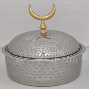 Servidor de platos antiguos con tapa, juego de buffet de plato de frotamiento, juego de calentador de alimentos, soporte de exhibición de alimentos para Buffet, bandeja de catering para comida - Product Image 1