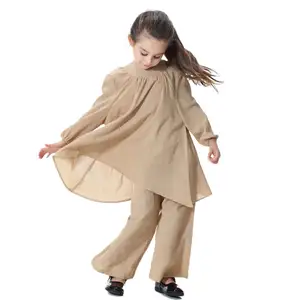 Produsen grosir penjualan paling laris gaun muslim wanita abaya sederhana elegan Musim apapun untuk anak-anak