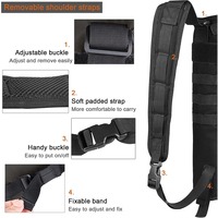 Carquois de flèche arrière léger Sac de flèches de hanche compact pliable à double usage avec système Molle suspendu pour le tir à la cible