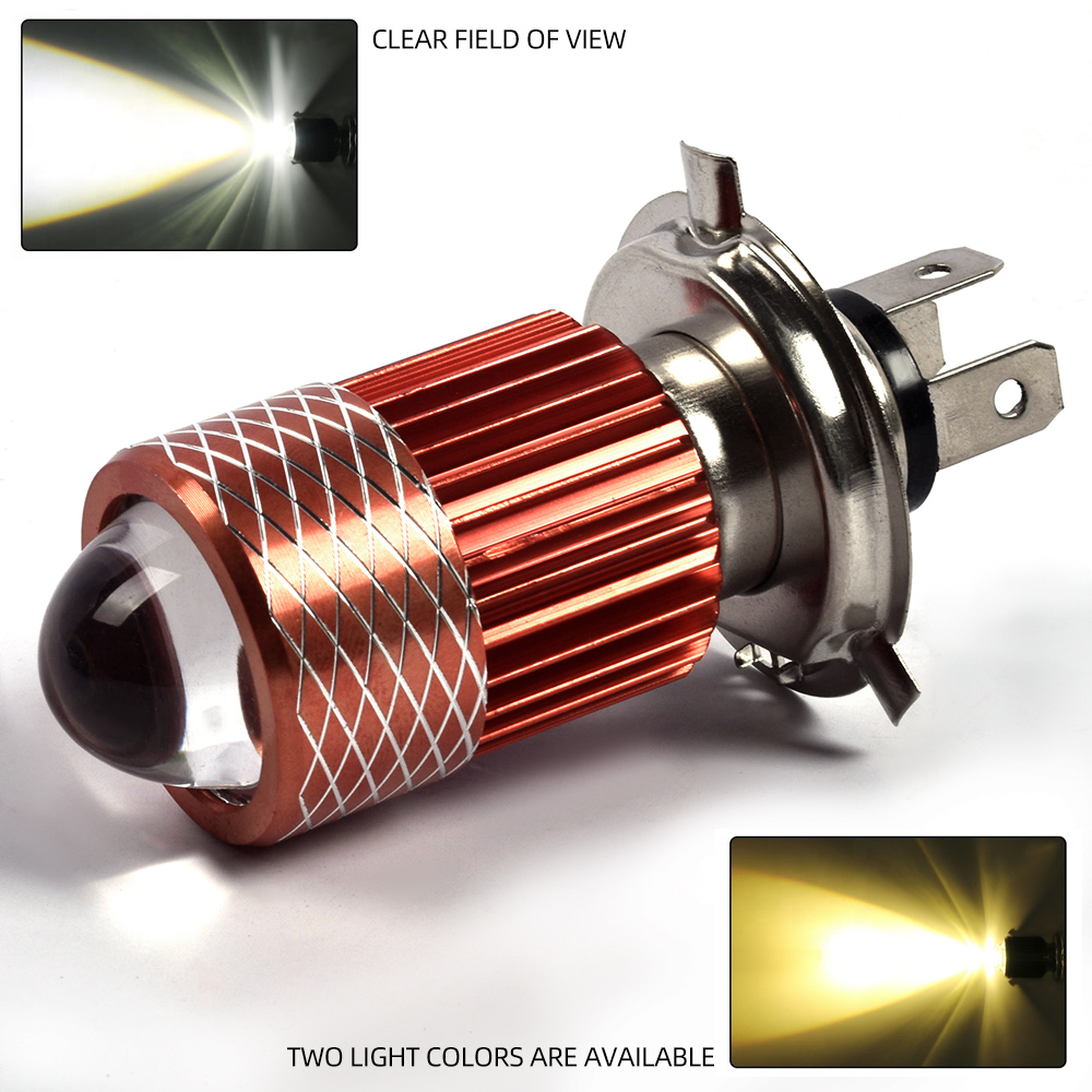 Высококачественный мотоцикл H4 12 В Алюминиевый Скутер Квадроцикл Мотоцикл ВЫСОКИЙ НИЗКИЙ луч Светодиодная лампа для фар мотоцикла