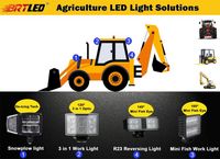 Accessoires de voiture, lampe de travail à faisceau super large 90W, 4,5 pouces, IP68, lampe de travail pour tracteur, camion lourd, excavatrice, 24V, éclairage de camion