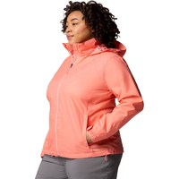 Veste Softshell Extensible et Souple pour Femme avec Capuche, Résistante à l'Eau et au Vent, avec Ourlet Ajustable pour le Camping, la Vie Urbaine et le Quotidien