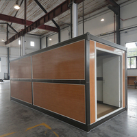 Maison bon marché paquet plat camp de travail maison modulaire conteneur 20 pieds pliable conteneur maison 3 chambres à coucher deux étages conteneur maison de luxe