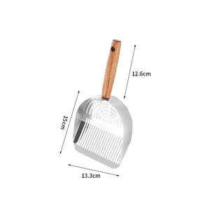 <span class=keywords><strong>Pala</strong></span> <span class=keywords><strong>para</strong></span> Arena de Gato de Acero Inoxidable y Madera QbellPet, Directo de Fábrica, Ecológica, <span class=keywords><strong>para</strong></span> la Eliminación de Desechos de Mascotas y la Limpieza de Excrementos - Product Image 4