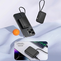 Chargeur portable magnétique à charge rapide, capacité 5000 mAh, interface Type C, petit format